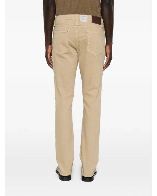 John Varvatos Natural Belt-Loop Logo-Patch Jeans for men