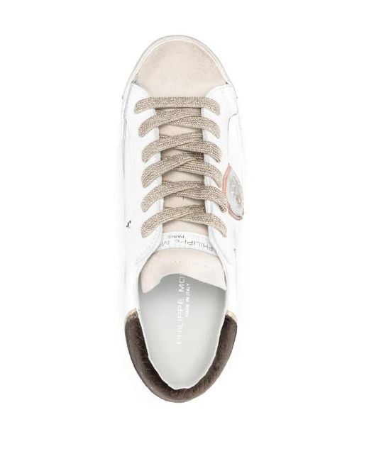 Philippe Model White Flat Shoes