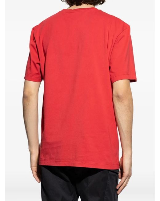 DSquared² Red Logo-Print T-Shirt for men