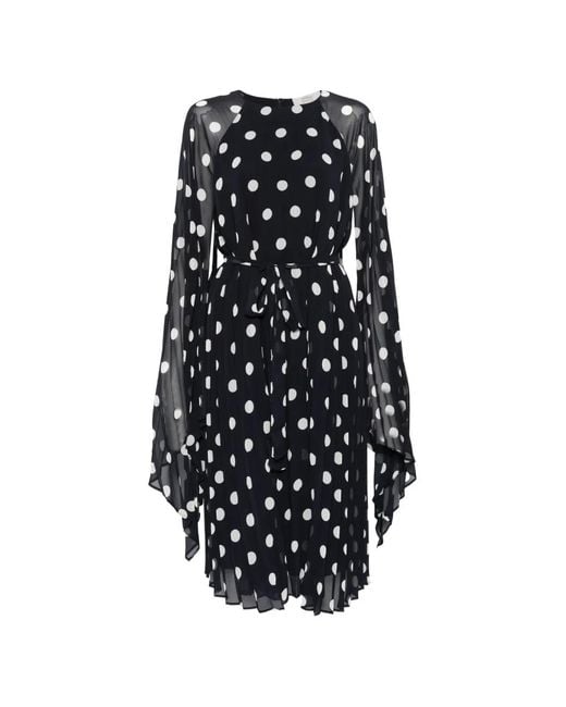 Marina Rinaldi White Mrealbore Polka-Dot Pleated Midi Dress