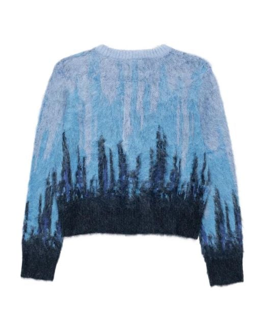 Feng Chen Wang Blue Gradient Cardigan