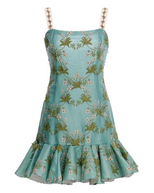Agua Bendita Green Tumbao Orquidea Dress
