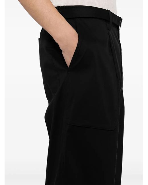 CROQUIS Black Belted Trousers for men