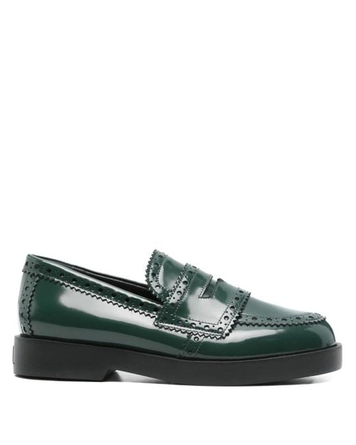 Mocasines Fenice de charol Agl Attilio Giusti Leombruni de color Green