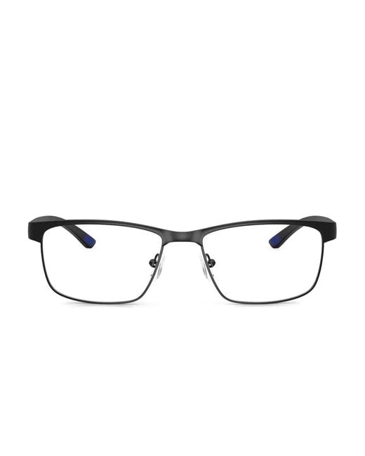 ARMANI EXCHANGE Black Rectangle-Frame Glasses for men