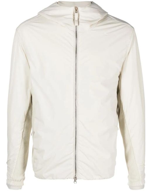 Stone Island Natural Zip-Up Hooded Jacket for men