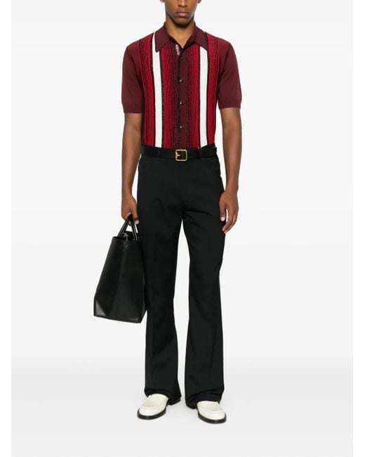 Amiri Black Button-Fly Bootcut Trousers for men