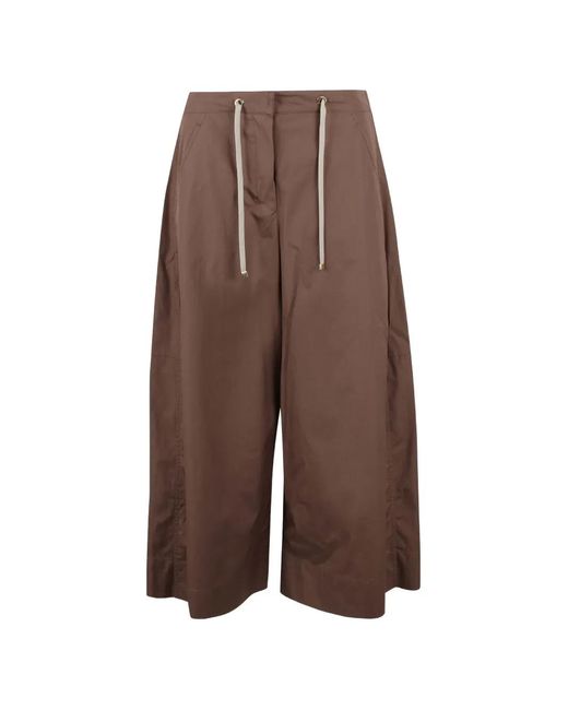 Max Mara Brown Drawstring Trousers