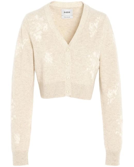 Barrie Natural Floral Cardigan