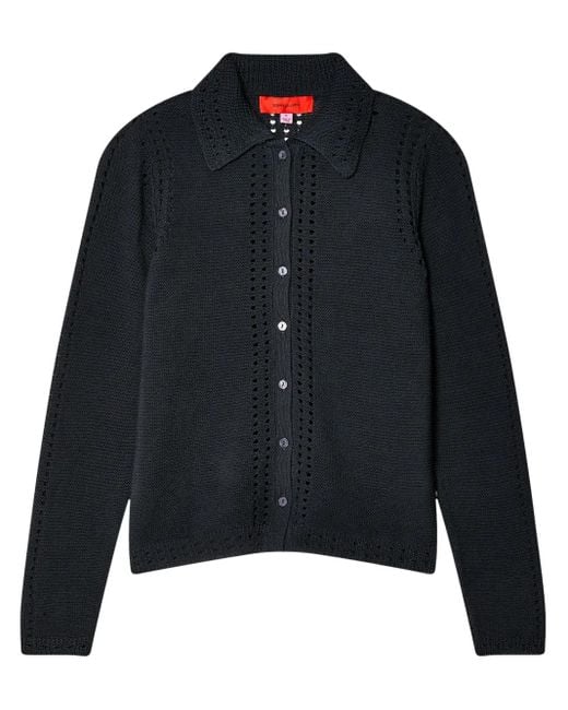 メンズ Eckhaus Latta コットン カーディガン Black