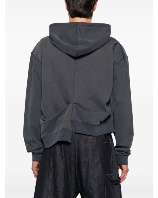 ANDERSSON BELL Gray Rework Adsb Cotton Hoodie