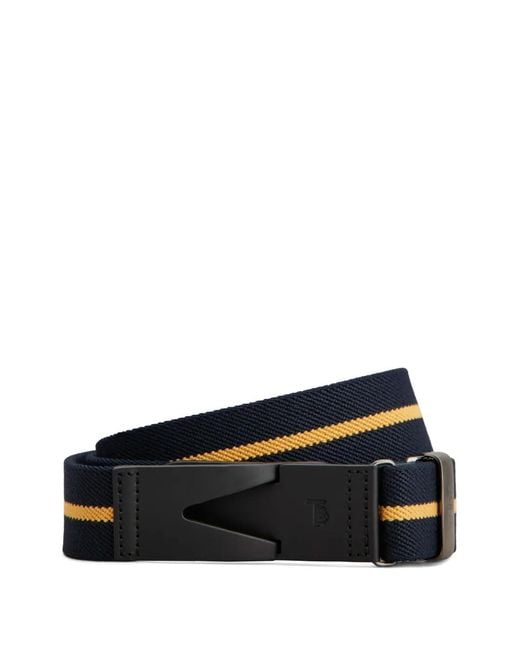 Tod's Gestreifter Gürtel in Black für Herren