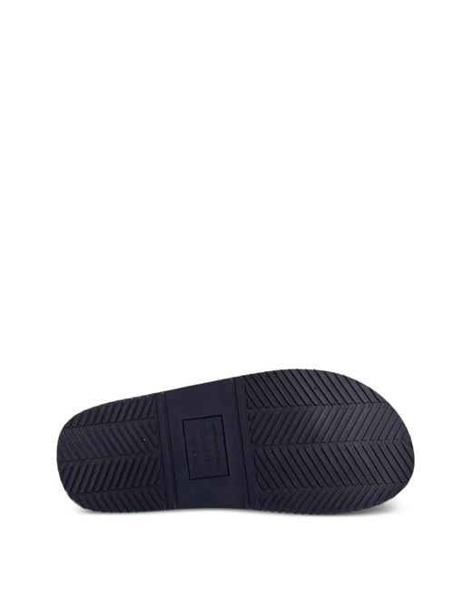 Gant Blue Logo-Print Braided Flip-Flops for men