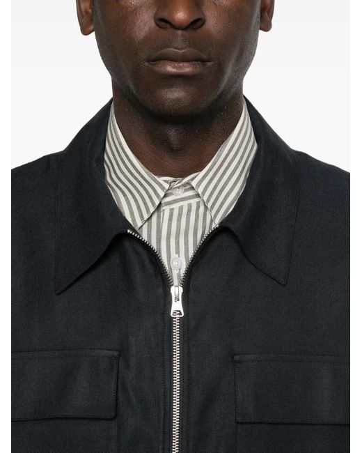 NN07 Black Zip Pocket Jacket for men