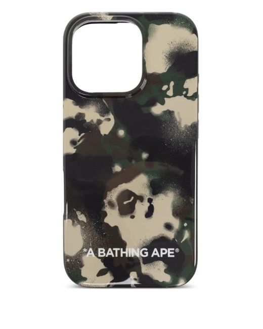 A Bathing Ape Black 1St Camo Phone Case for men