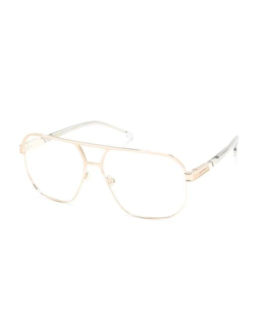 Carrera Natural Logo-Engraved Pilot-Frame Glasses for men