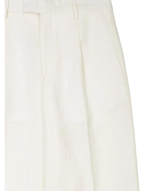 Briglia 1949 White Pleated Trousers for men