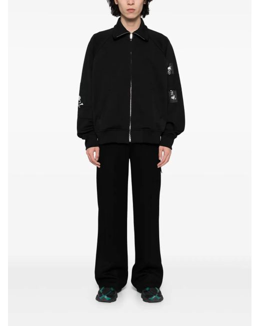 MASTERMIND WORLD Black Logo-Printed Jacket for men