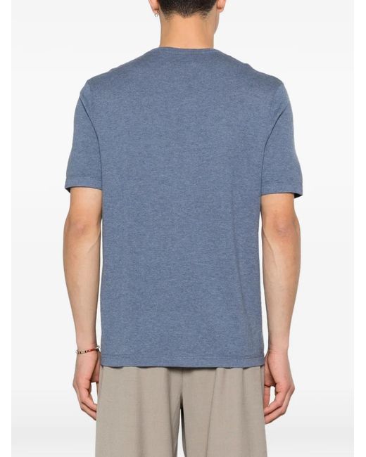 Bompard Blue Round-Neck T-Shirt for men