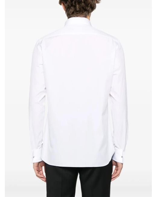 Zegna White Poplin Shirt for men