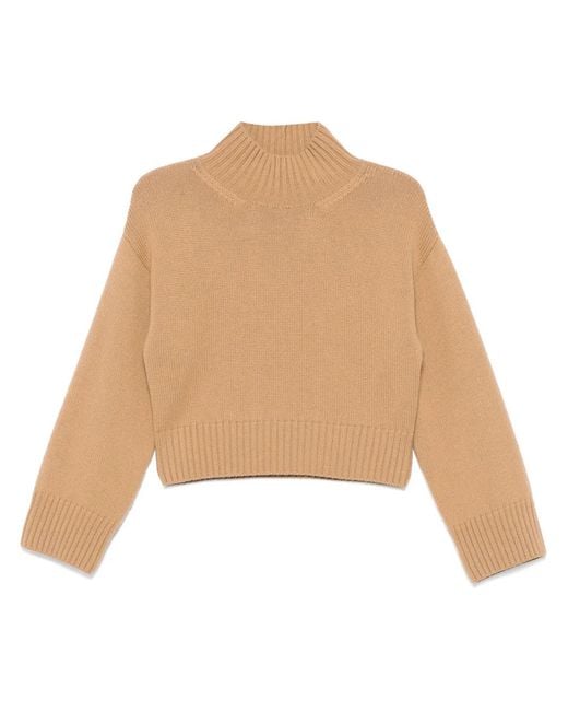 Fabiana Filippi Natural Cropped Sweater