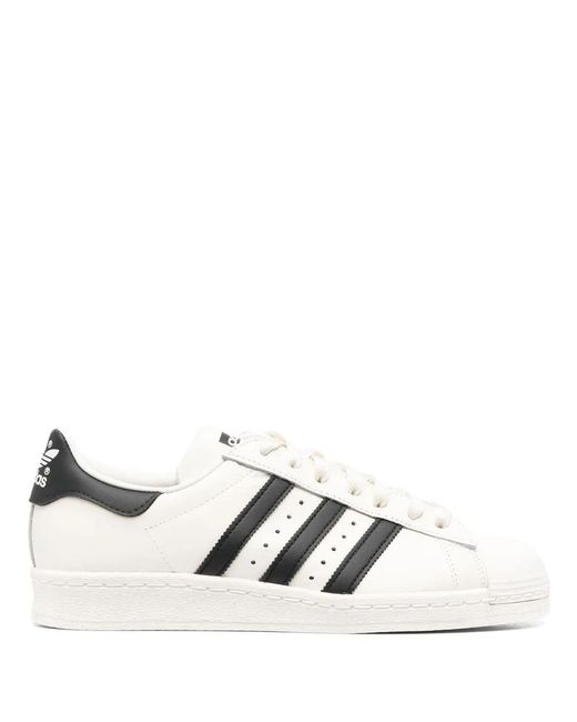 Adidas White Superstar 82 Low-Top Sneakers