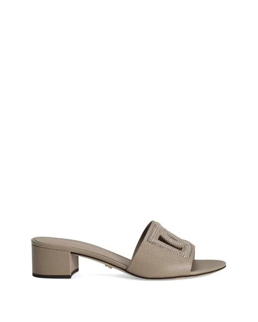 Dolce & Gabbana White Mules