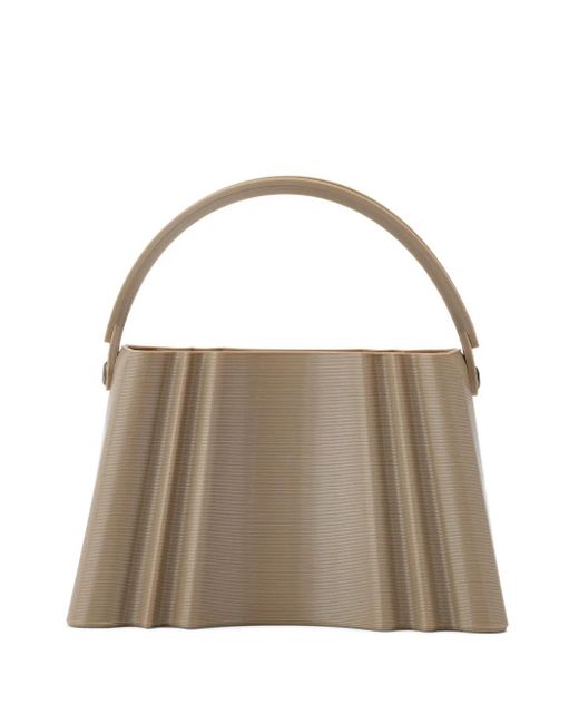 Touchless Brown Micro Silk Clutch Bag