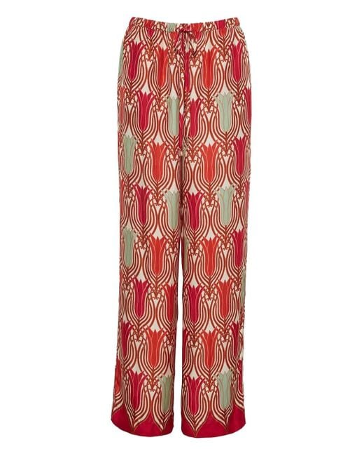Cara Cara Girona Broek Met Trekkoord in het Red