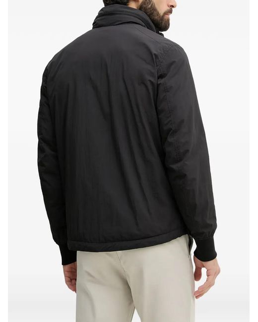 Blauer Black Dalton Logo-Patch Padded Jacket for men