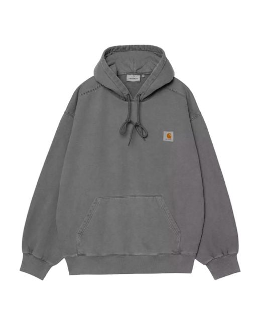Carhartt Gray Cotton Hoodie Sweatshirt