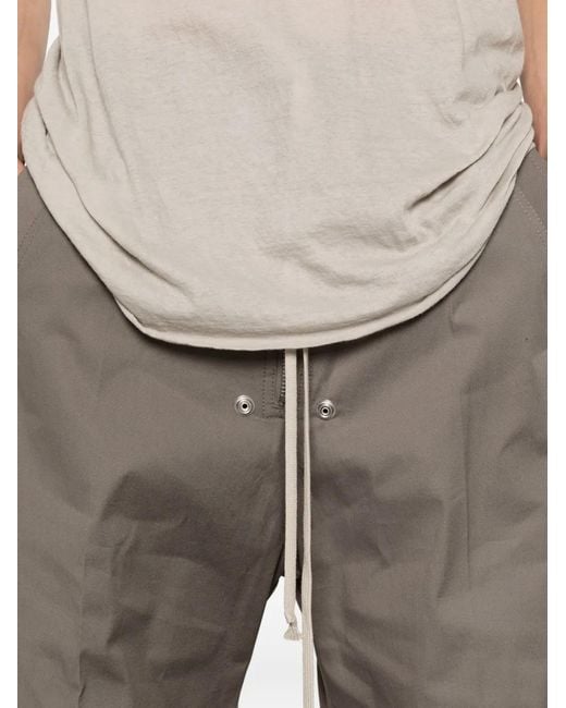 Rick Owens Gray Drawstring Trousers for men