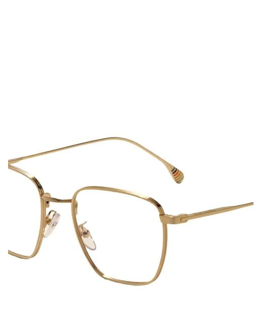 Paul Smith White Edgar Square-Frame Glasses
