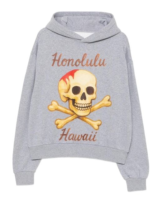 Melt Gray Printed Hoodie for men