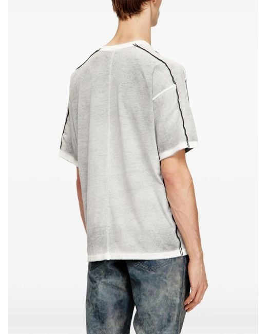 DIESEL White T-Riven T-Shirt for men