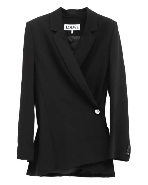 Loewe Black Asymmetrischer Blazer