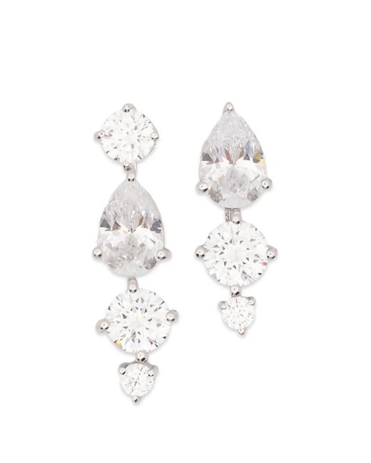 Completedworks White Drop Embellishment Earrings