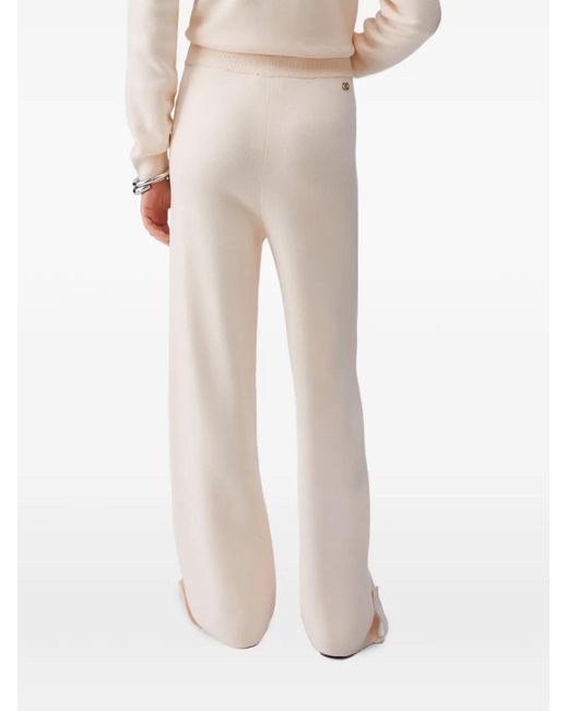Liu Jo White Drawstring-Waistband Track Pants