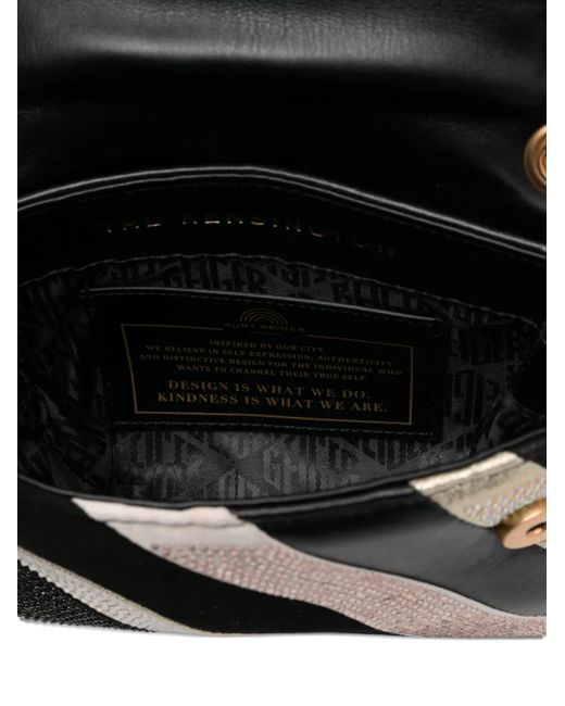 Kurt Geiger Black Mini Kensington Crystal-Embellished Cross Body Bag