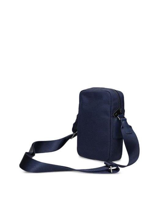 Lacoste Blue Logo Adjustable Messenger Bag for men