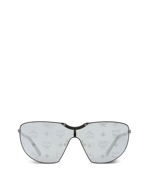 MCM Gray Sonnenbrille Mit Monogramm-Print