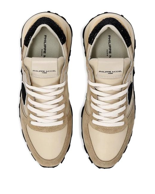 Philippe Model Natural Tropez Haute Animal-Print Sneakers