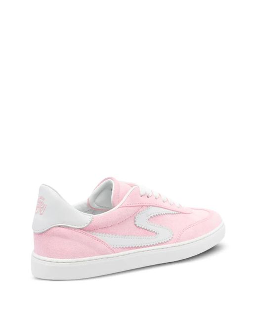 Stuart Weitzman Pink Leather Sneakers