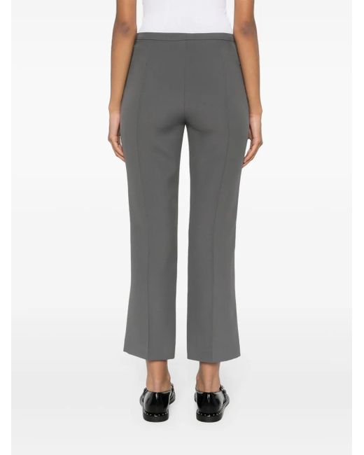 Blanca Vita Gray Ausgestellte Pleomele Cropped-Hose