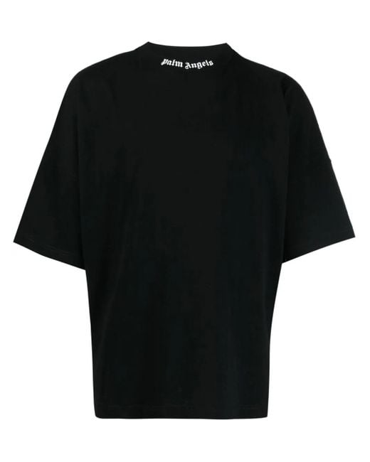 Palm Angels T-Shirt Met Logoprint in het Black