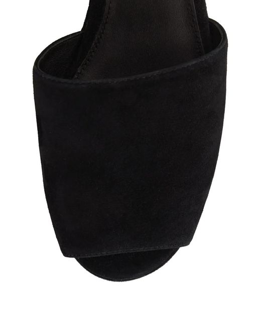 12 STOREEZ Black Fonda Platform Sandals