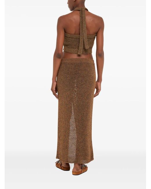 Alanui Brown Shady Beach Top