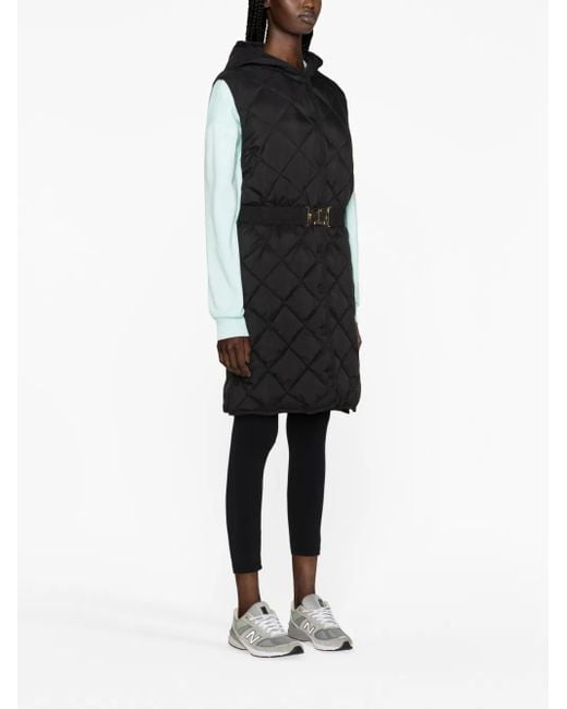 Twinset Black Hooded Padded Gilet