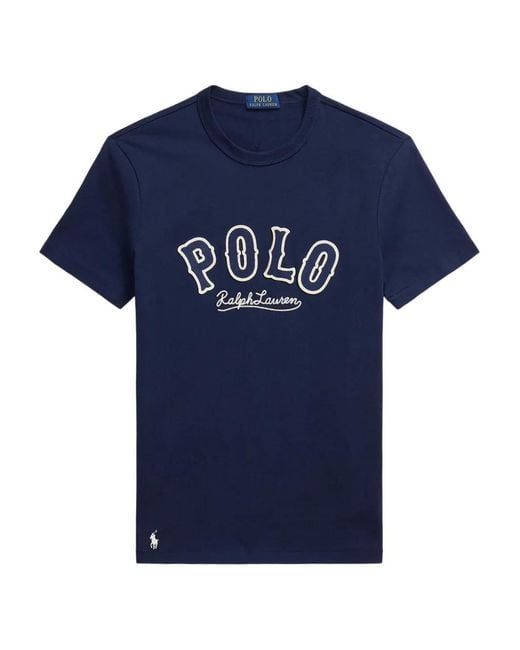 Polo Ralph Lauren Blue Crew-Neck Short-Sleeve T-Shirt for men