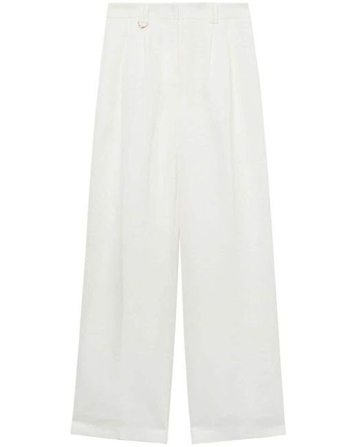 Aje. White Portray Tailored Trousers